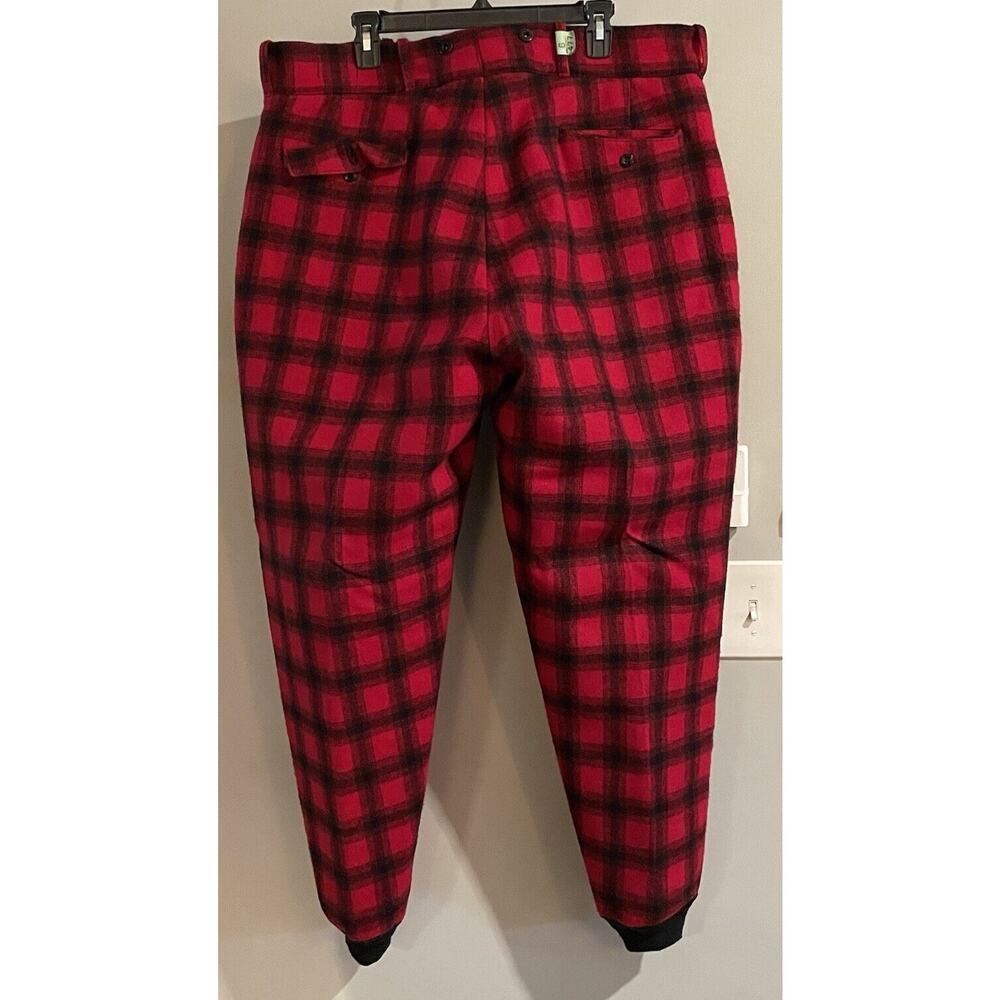Woolrich Pants Vintage Mackinaw Plaid Wool Hunting Trousers Mens 40x31 - Picture 2 of 7